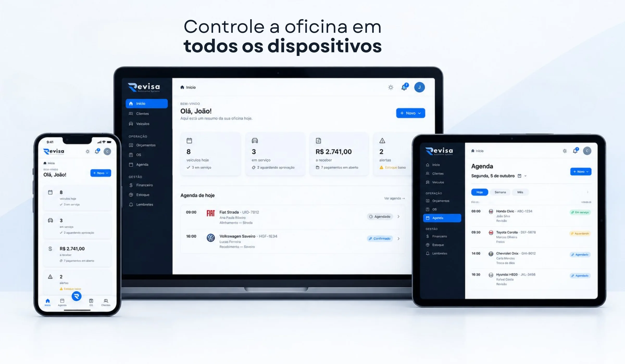 Revisa no desktop, tablet e celular